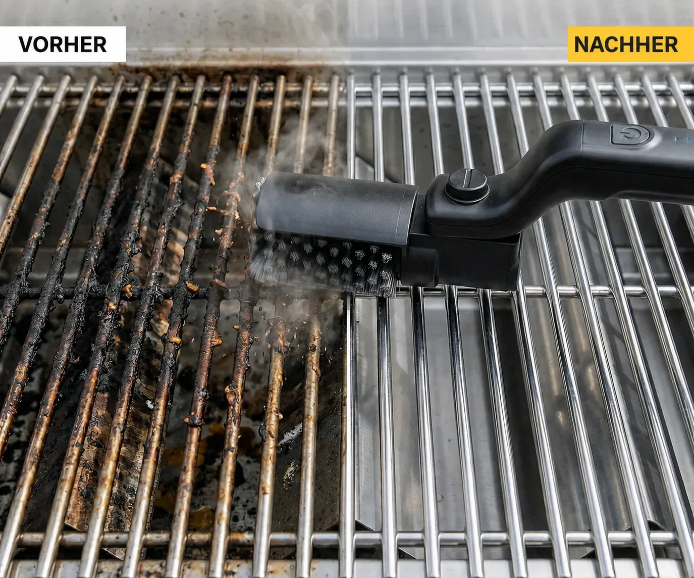 GrillSync mit zwei Aufsätzen und drei Geschwindigkeitsstufen